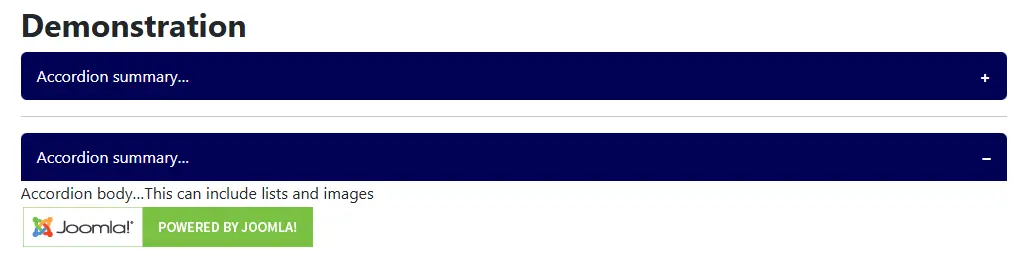 example accordion
