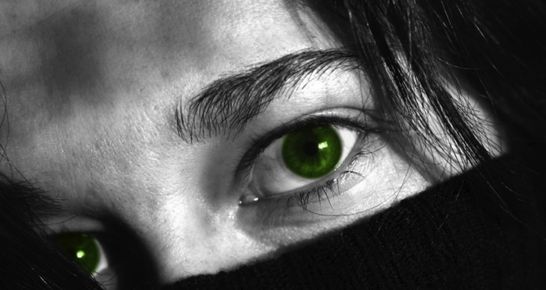 evil stare