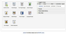 joomla administration screenshot