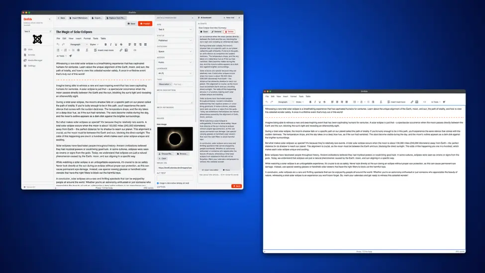 grafida desktop editor for joomla