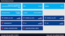 the laragon site index with multiple joomla web sites