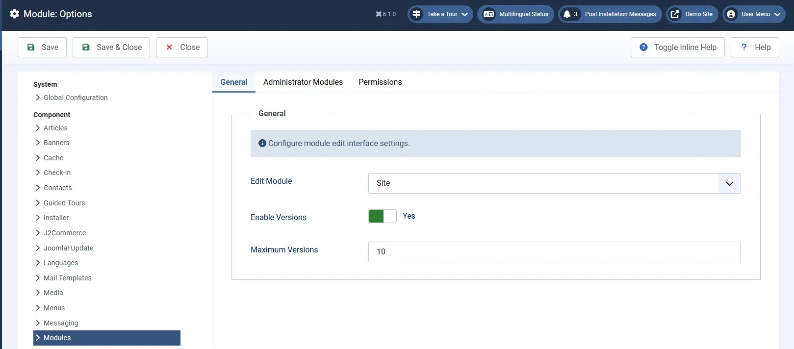 Module Versions