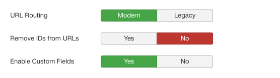 enable modern urls
