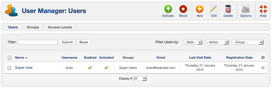 default joomla 1.6 superuser default joomla 1.6 superuser